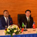 The Honourable Mark Brantley (left), Minister of Foreign Affairs and Aviation His Excellency and (H.E.) Jaushieh Joseph Wu, Taiwan’s Minister of Foreign Affairs.