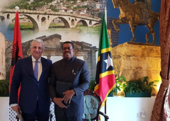 ST. KITTS AND NEVIS AND REPUBLIC OF ALBANIA SIGN VISA WAIVER AGREEMENT