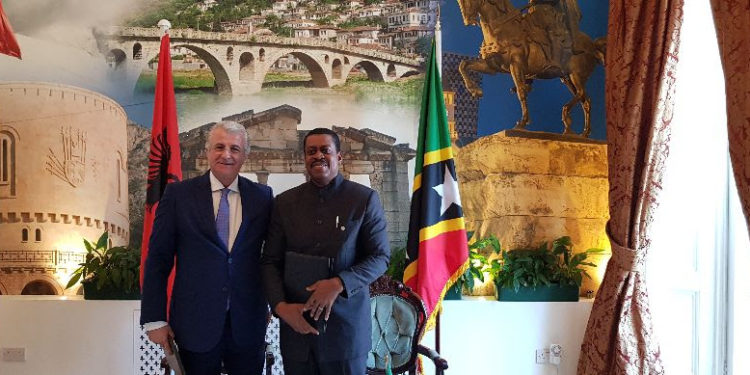 ST. KITTS AND NEVIS AND REPUBLIC OF ALBANIA SIGN VISA WAIVER AGREEMENT