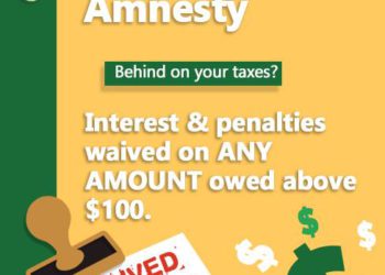 HOMEOWNERS URGED TO TAKE ADVANTAGE OF PROPERTY TAX AMNESTY