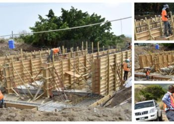 CULVERTS BEING BUILT IN WASH GHAUT AREA TO MITIGATE AGAINST FLOODING DURING HEAVY RAINFALL AND IMPROVE TRAFFIC FLOW