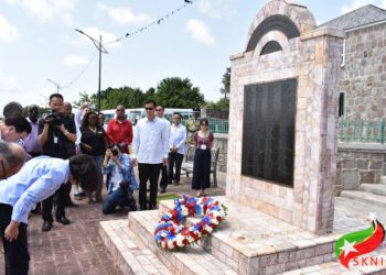 PRESIDENT OF THE REPUBLIC OF CHINA (TAIWAN), HER EXCELLENCY DR. TSAI ING-WEN, LAYS WREATH AT CHRISTENA MEMORIAL IN CHARLESTOWN