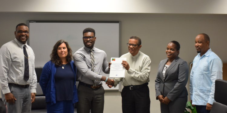 ST. KITTS AND NEVIS RECEIVES TECHNICAL ASSISTANCE PRODUCTS ON HUMAN TRAFFICKING