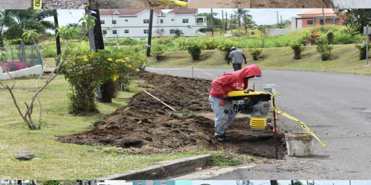 SIDEWALK CONSTRUCTION THROUGHOUT ST. KITTS ENHANCES SAFETY FOR PEDESTRIANS