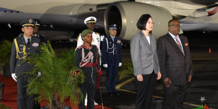 REPUBLIC OF CHINA (TAIWAN) PRESIDENT BEGINS STATE VISIT TO ST. KITTS AND NEVIS