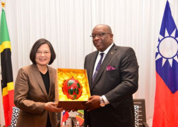 PRESIDENT TSAI LAUDS THE LEADERSHIP OF PM HARRIS IN STRENGTHENING THE RELATIONS BETWEEN TAIWAN AND ST. KITTS-NEVIS