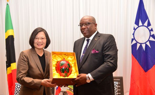 PRESIDENT TSAI LAUDS THE LEADERSHIP OF PM HARRIS IN STRENGTHENING THE RELATIONS BETWEEN TAIWAN AND ST. KITTS-NEVIS