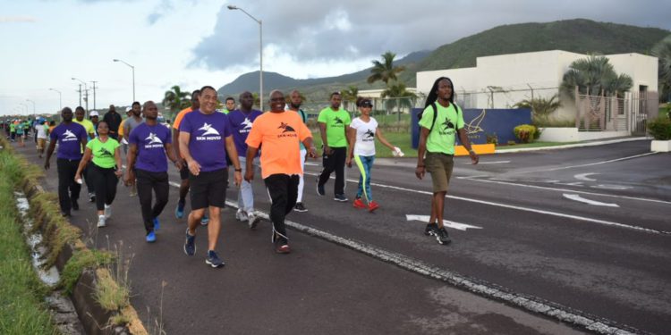 ST. KITTS-NEVIS OFFICIALLY ON THE MOVE AFTER HIGHLY SUCCESSFUL NATIONAL HEALTH WALK