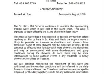 Fwd: TROPICAL DISTURBANCE 4TH AUG 2019 3:40PM