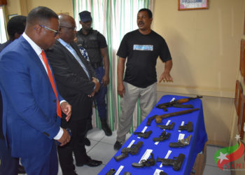 GANG MEMBERS IN ST. KITTS AND NEVIS VOLUNTARILY HAND OVER 30 ILLEGAL GUNS TO THE POLICE FORCE