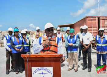 SECOND CRUISE PIER NINETY PERCENT COMPLETE