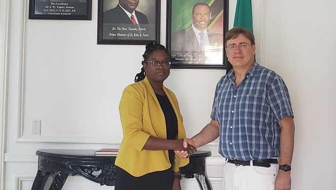 ST. KITTS AND NEVIS AMBASSADOR TO CUBA MEETS WITH HER CANADIAN COUNTERPART