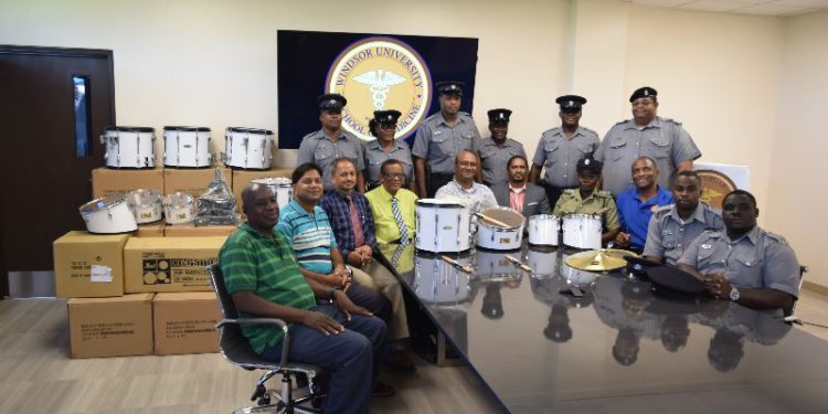 EXPLORERS DRUM CORPS RECEIVES DONATION OF DRUMS FROM WINDSOR UNIVERSITY SCHOOL OF MEDICINE