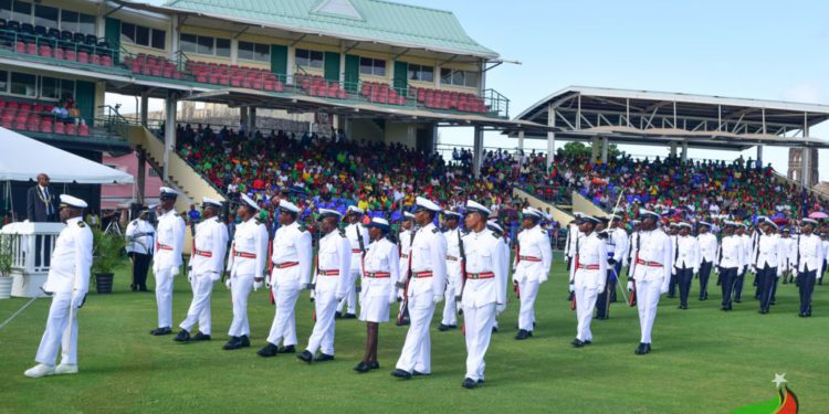 HUNDREDS ATTEND INDEPENDENCE DAY PARADE CREATING A SEA OF PATRIOTIC COLOURS