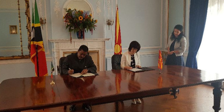 ST. KITTS AND NEVIS ESTABLISHES DIPLOMATIC RELATIONS WITH THE REPUBLIC OF NORTH MACEDONIA   