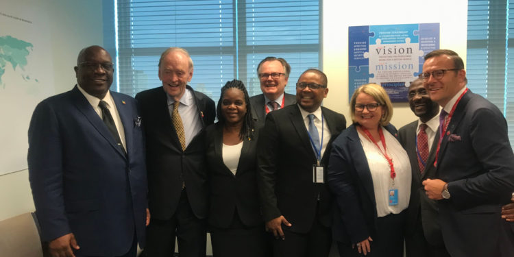 PM HARRIS MEETS CANADA’S FORMER PRIME MINISTER JEAN CHRÉTIEN AT THE UN AND DISCUSSES POSSIBILITIES FOR FURTHER COOPERATION WITH ST. KITTS-NEVIS
