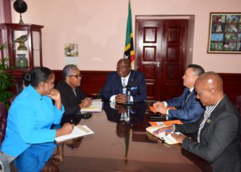 PRIME MINISTER HARRIS MEETS WITH ASSISTANT SECRETARY GENERAL OF THE OAS, HIS EXCELLENCY NESTOR MENDEZ