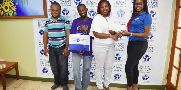 Ade’s Place receives monetary donation from St. Kitts Co-operative Credit Union