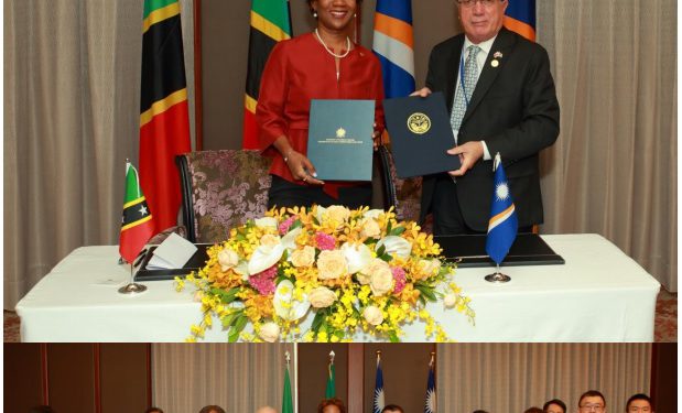 Saint Kitts and Nevis and the Marshall Islands sign visa-waiver agreement
