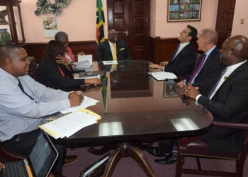 SCOTIABANK’S REGIONAL LEADERS CALL ON PRIME MINISTER HARRIS