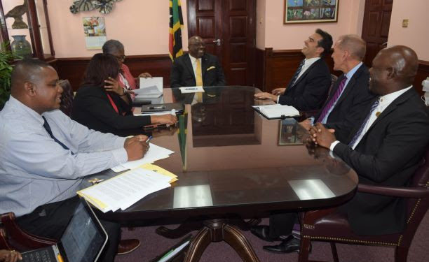 SCOTIABANK’S REGIONAL LEADERS CALL ON PRIME MINISTER HARRIS