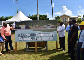 GROUND BREAKS FOR CONSTRUCTION OF NEW PAVILIONS AT TABERNACLE PLAYING FIELD