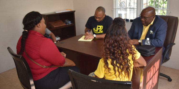 HUGE TURNOUT FOR ONE-ON-ONE CONSULTATIONS WITH PRIME MINISTER HARRIS AND AMBASSADOR POWELL