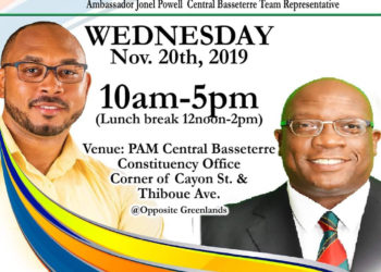 PRIME MINISTER HARRIS AND AMBASSADOR JONEL POWELL TO MEET WITH RESIDENTS THIS WEDNESDAY