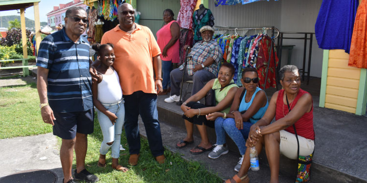 Second Cruise Pier: PM Harris and Minister Liburd visit Amina Craft Market vendors