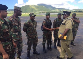 POLICE OFFICERS AND SOLDIERS LEAVE FOR DOMINICA AS PART OF  RSS PEACEKEEPING MISSION
