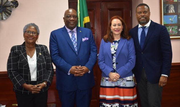 OAS SECRETARY-GENERAL CANDIDATE, MARIA FERNANDA ESPINOSA, PAYS COURTESY CALL ON PRIME MINISTER HARRIS