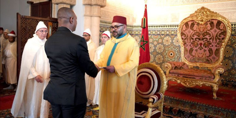 AMBASSADOR OF THE EASTERN CARIBBEAN STATES PRESENTS LETTERS OF CREDENCE TO HIS MAJESTY KING MOHAMMED VI OF MOROCCO