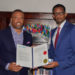 NEWLY APPOINTED PAHO/WHO REPRESENTATIVE PRESENTS CREDENTIALS TO FOREIGN MINISTER BRANTLEY