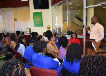 Development Bank management and staff sensitised on COVID-19