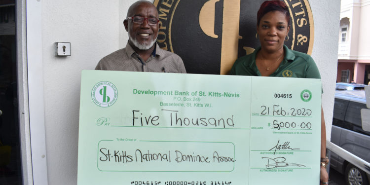 National Domino Competition: Development Bank supports St. Kitts National Domino Association