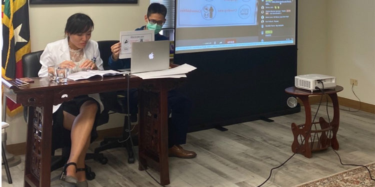 Federation’s Embassy in Taiwan hosts information session on Covid -19 for students and Nationals