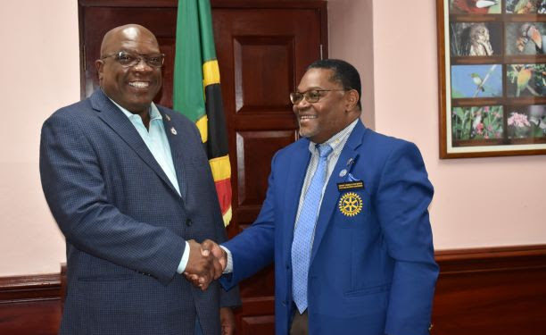 ROTARY DISTRICT GOVERNOR, TREVOR BLAKE, COMMENDS GOVERNMENT ON THE PEACE INITIATIVE