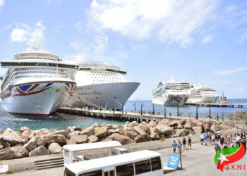 TOURISM CONTINUES TO SHINE IN ST. KITTS AND NEVIS WITH THE ARRIVAL OF FIVE CRUISE SHIPS IN ONE DAY