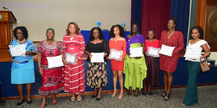 AWARD CEREMONY HELD TO RECOGNIZE TREMENDOUS CONTRIBUTION OF SEVERAL WOMEN IN VARIOUS FIELDS IN ST. KITTS