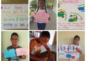 NEVIS ACADEMY STUDENTS THANK THE POLICE AND OTHER ESSENTIAL WORKERS