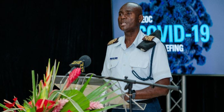 ST. KITTS-NEVIS DEFENCE FORCE CONTINUES TO PLAY AN ACTIVE ROLE IN THE FIGHT AGAINST COVID-19 IN THE FEDERATION