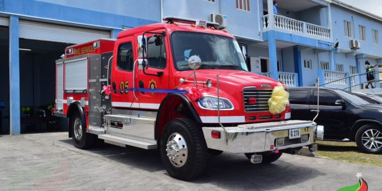 NEW FIRE TENDER TO HELP BUILD A STRONGER AND SAFER ST. KITTS-NEVIS, SAYS PM HARRIS