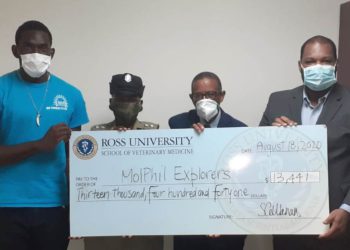 ROSS UNIVERSITY DONATES OVER $13,000 TO EXPLORERS CLUB TO SUPPORT YOUTH DEVELOPMENT