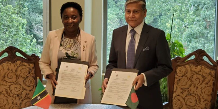 Saint Kitts and Nevis Establishes Diplomatic Relations with The People’s Republic of Bangladesh