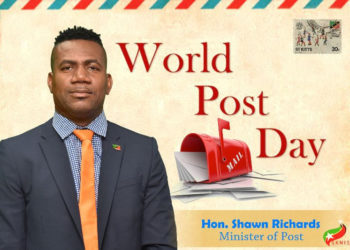OFFICIAL MESSAGE FOR WORLD POST DAY BY DEPUTY PM HON. SHAWN RICHARDS, MINISTER WITH RESPONSIBILITY FOR POST