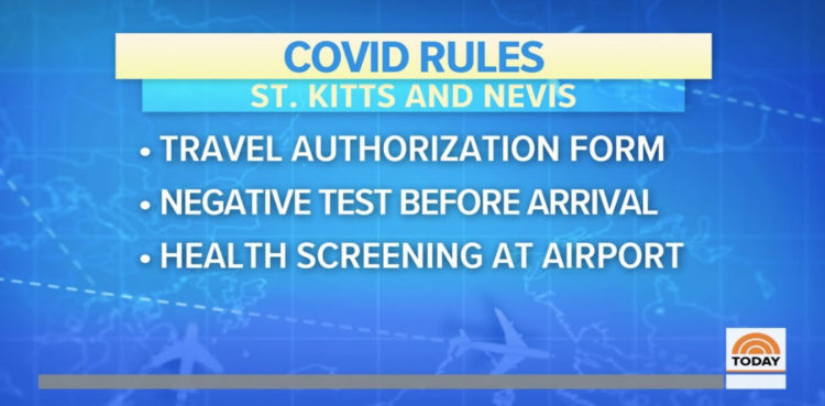 St. Kitts & Nevis Highlighted on NBC’s TODAY Show For Making Travel Easier and Safer Now