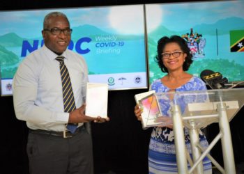 FOUR TABLETS DONATED TO THE COVID-19 TASK FORCE TO BE USED BY PUBLIC HEALTH TEAM