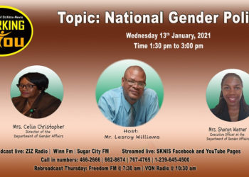 OFFICIALS FROM DEPARTMENT OF GENDER AFFAIRS ARE SPECIAL GUESTS ON WORKING FOR YOU ON WEDNESDAY, JANUARY 13