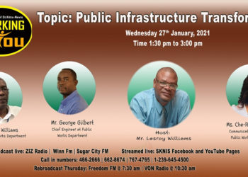 OFFICIALS FROM THE PUBLIC WORKS DEPARTMENT ARE SPECIAL GUESTS ON WORKING FOR YOU ON WEDNESDAY, JANUARY 27