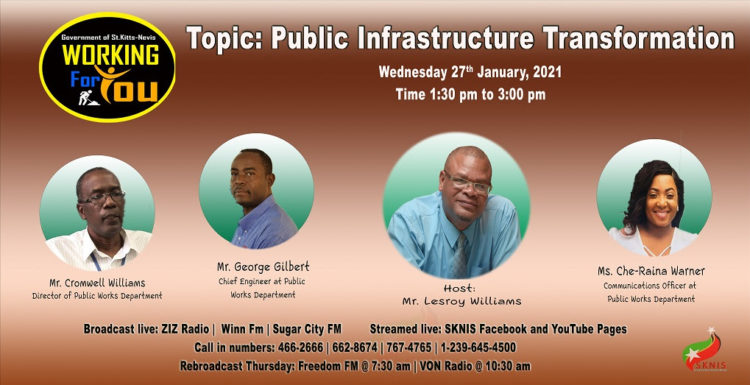 OFFICIALS FROM THE PUBLIC WORKS DEPARTMENT ARE SPECIAL GUESTS ON WORKING FOR YOU ON WEDNESDAY, JANUARY 27